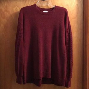 Maroon Maternity Sweater